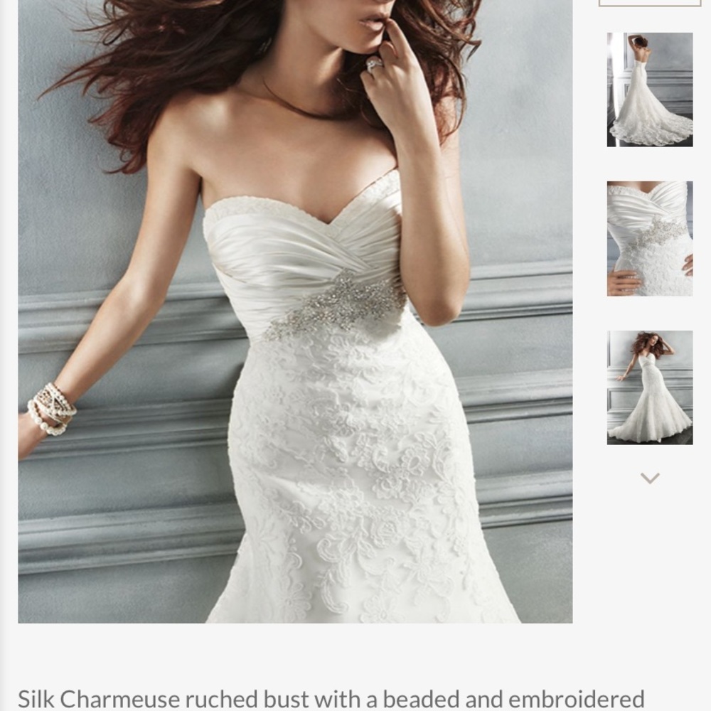 Casablanca B047 wedding dress ivory NWT